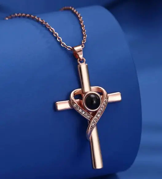 Love Cross Necklace