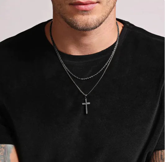 Layered Cross Necklace